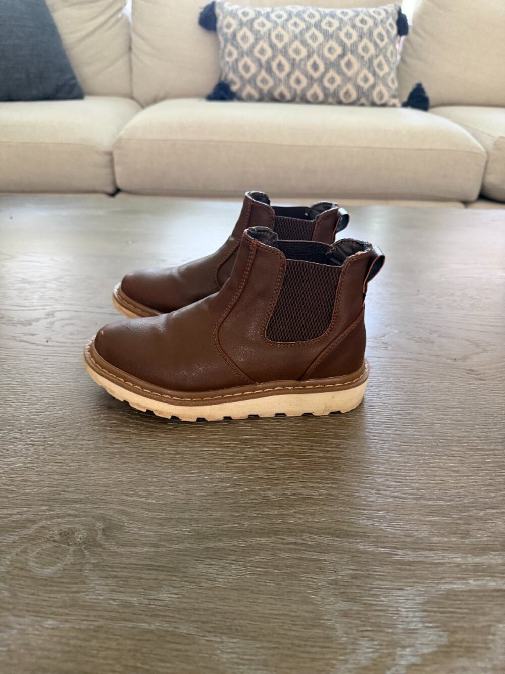 Boys Deer Stags Kids Brown Jameson Jr. boot shoes size 1